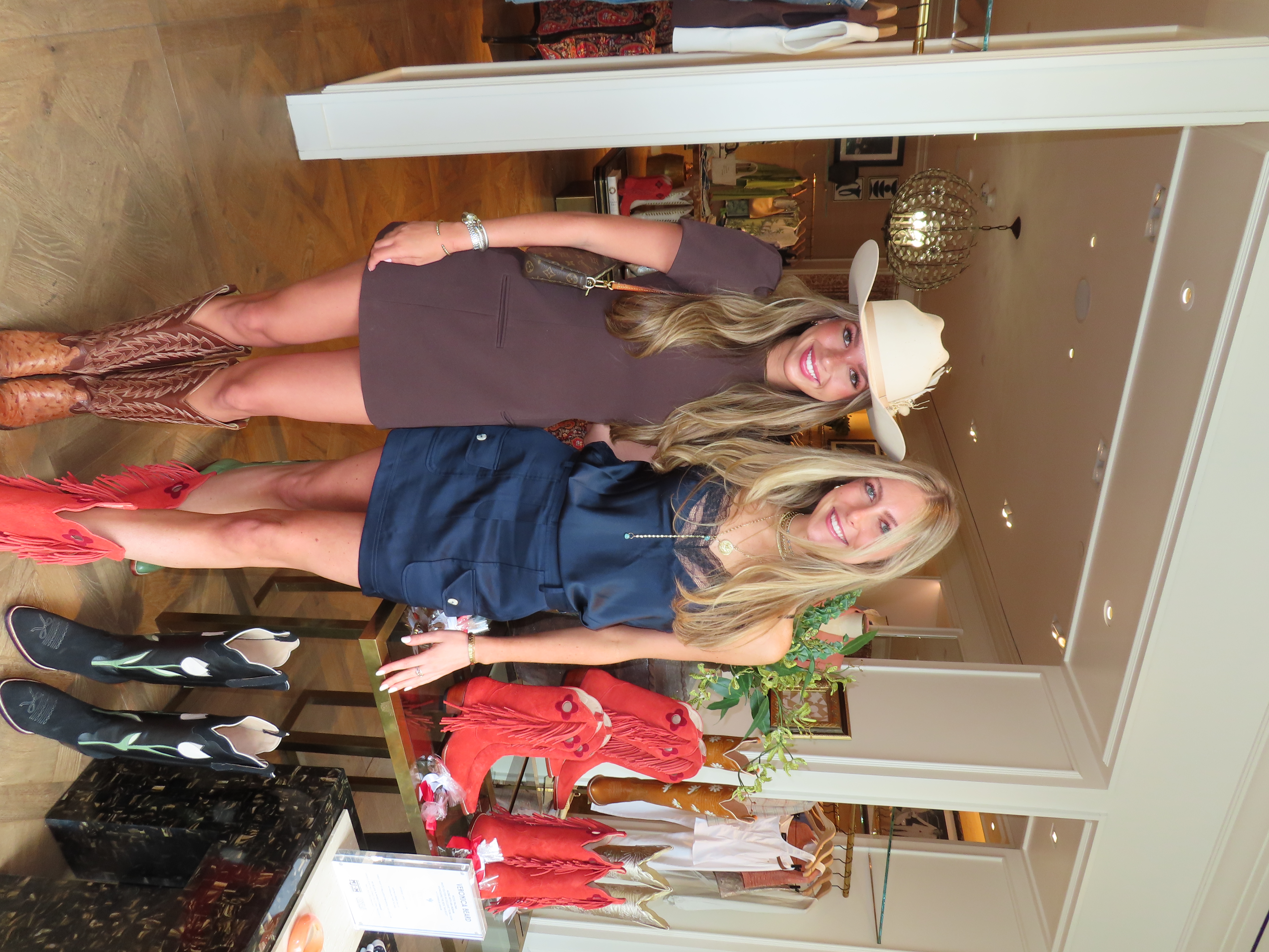 Ava Ingram with a guest at the launch